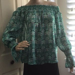 Ariella lightweight off the shoulder blouse